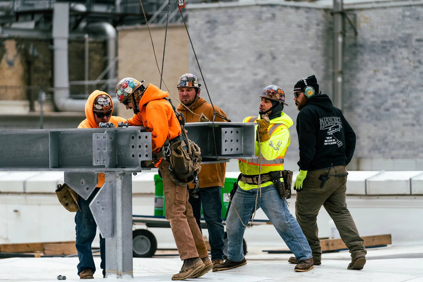 Chicago City Hall Rooftop RTU Platforms project scope photo