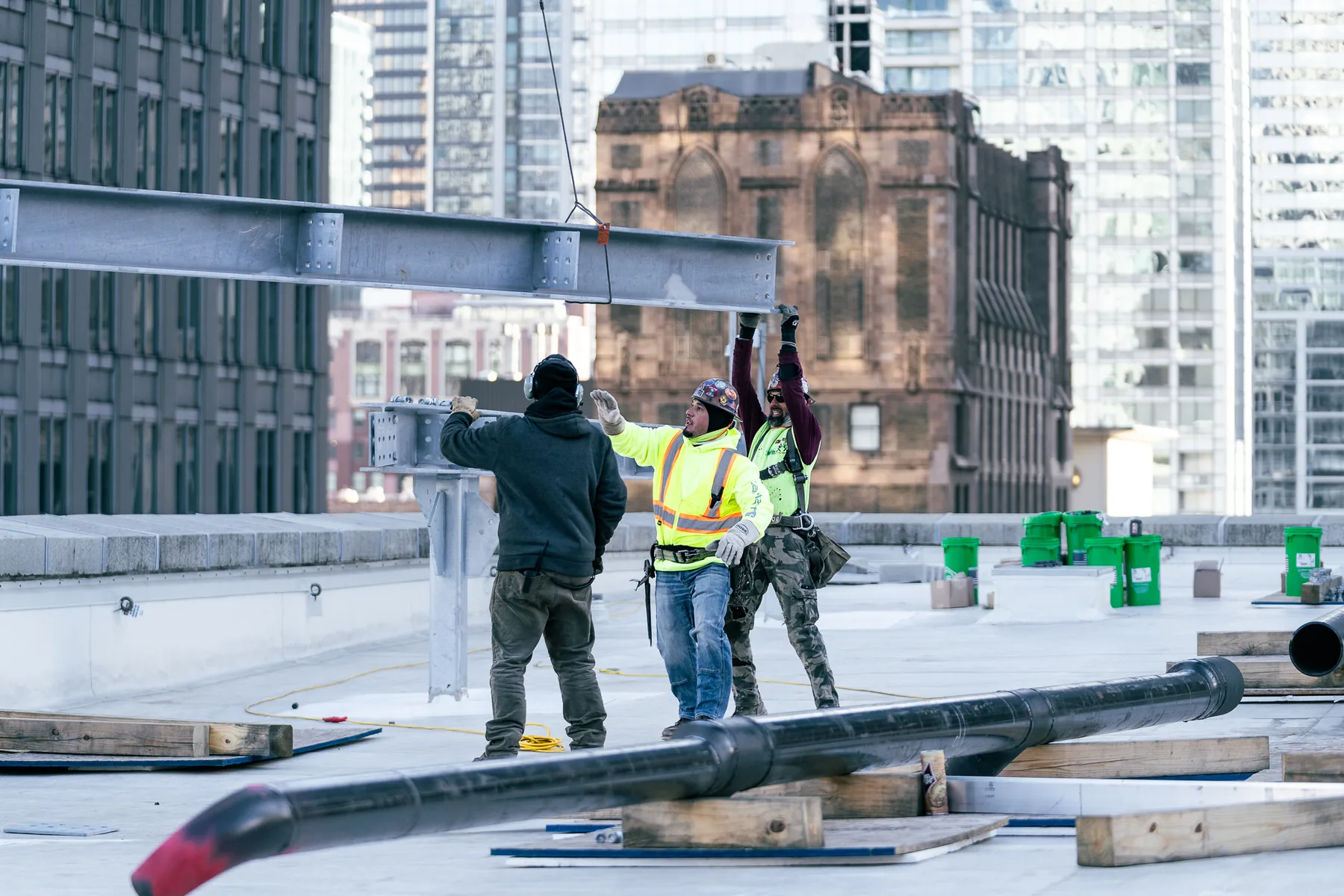 Chicago City Hall Rooftop RTU Platforms field photo 7