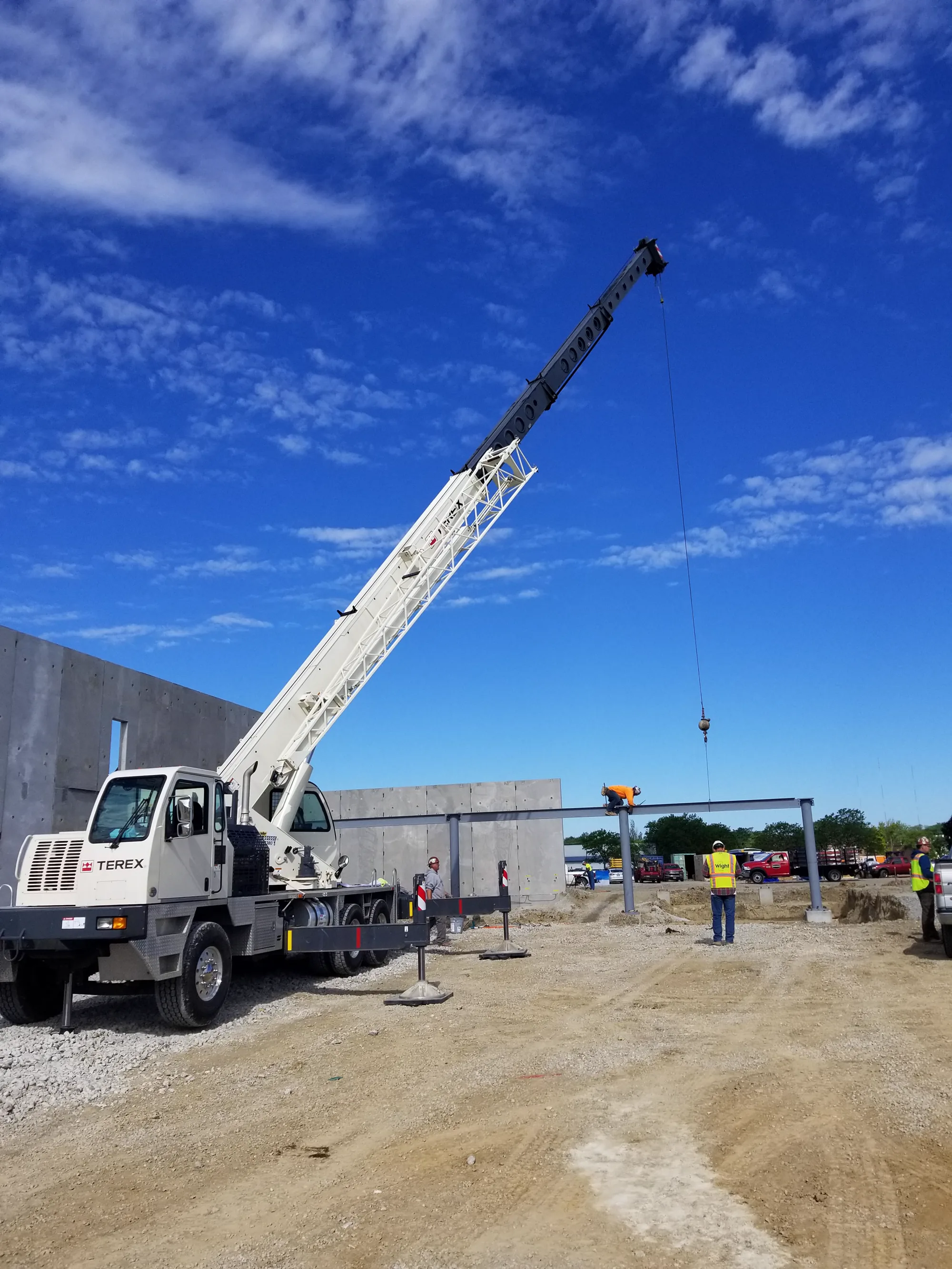 FMC Natatorium structural steel erection and construction progress photo 5