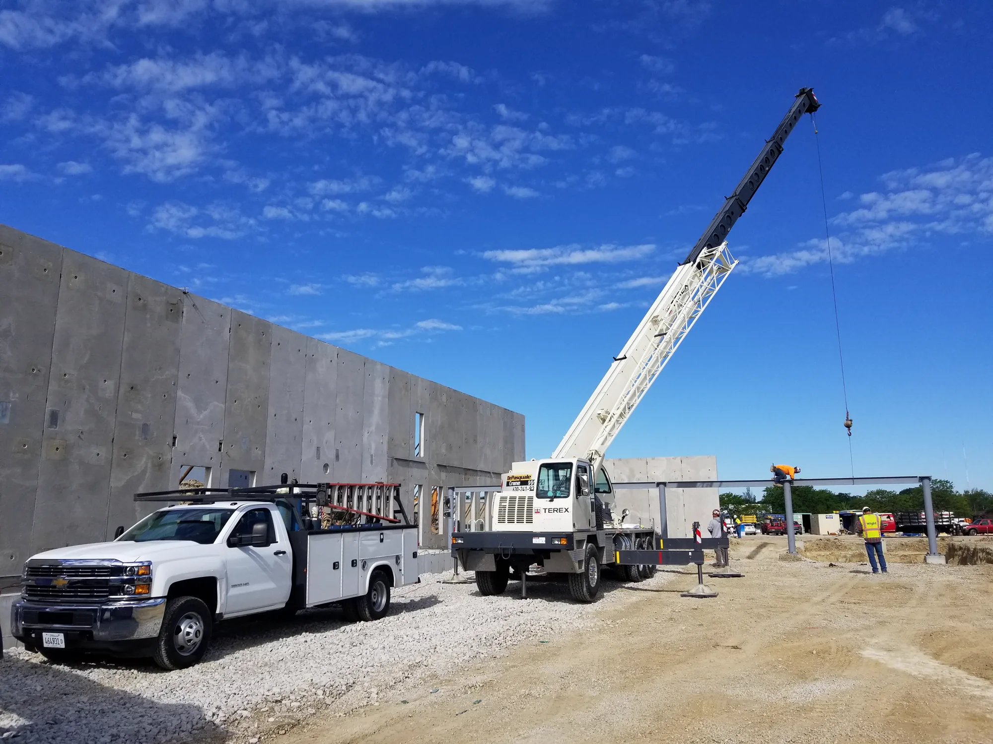 FMC Natatorium structural steel erection and construction progress photo 6