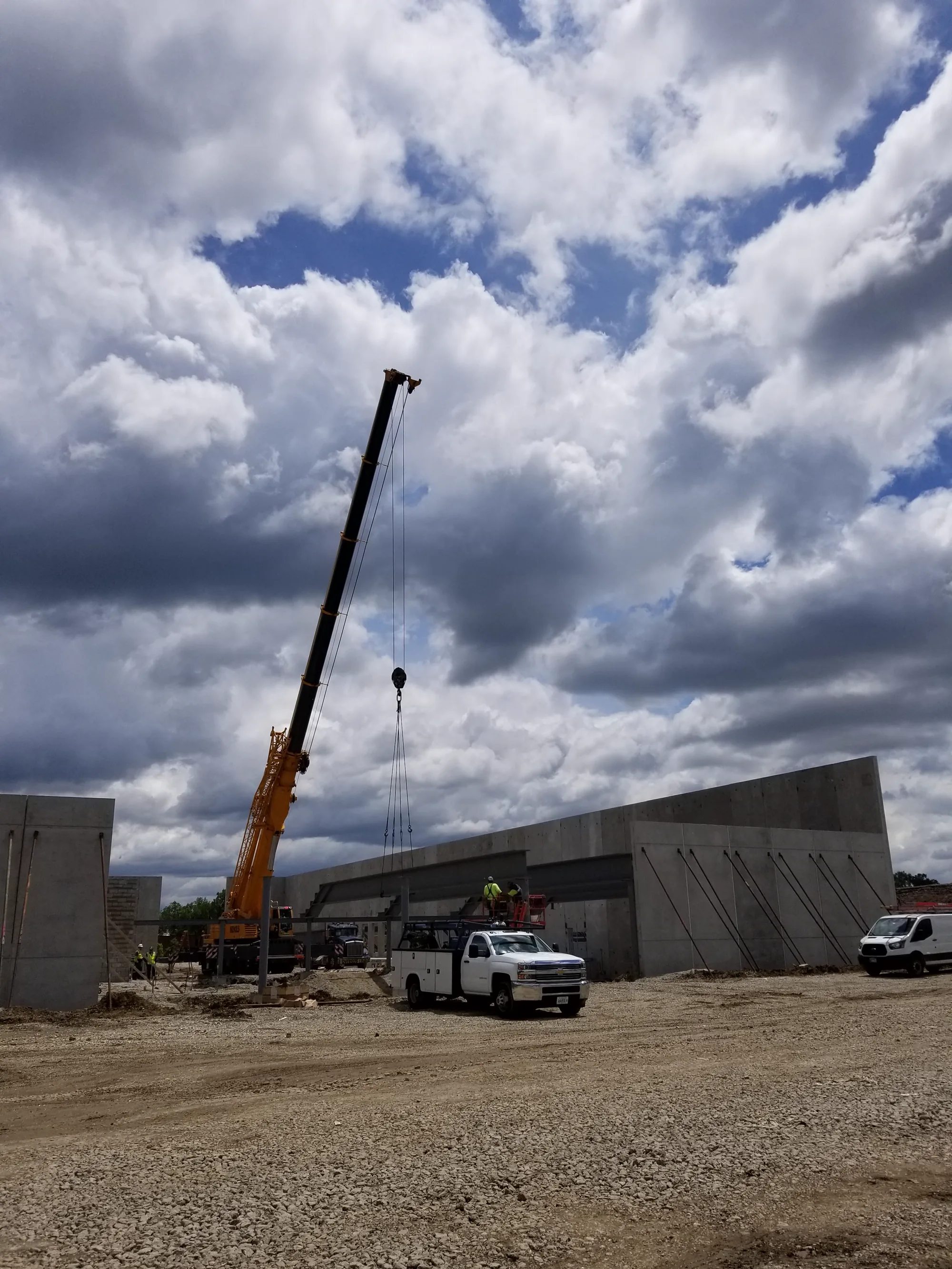 FMC Natatorium structural steel erection and construction progress photo 16