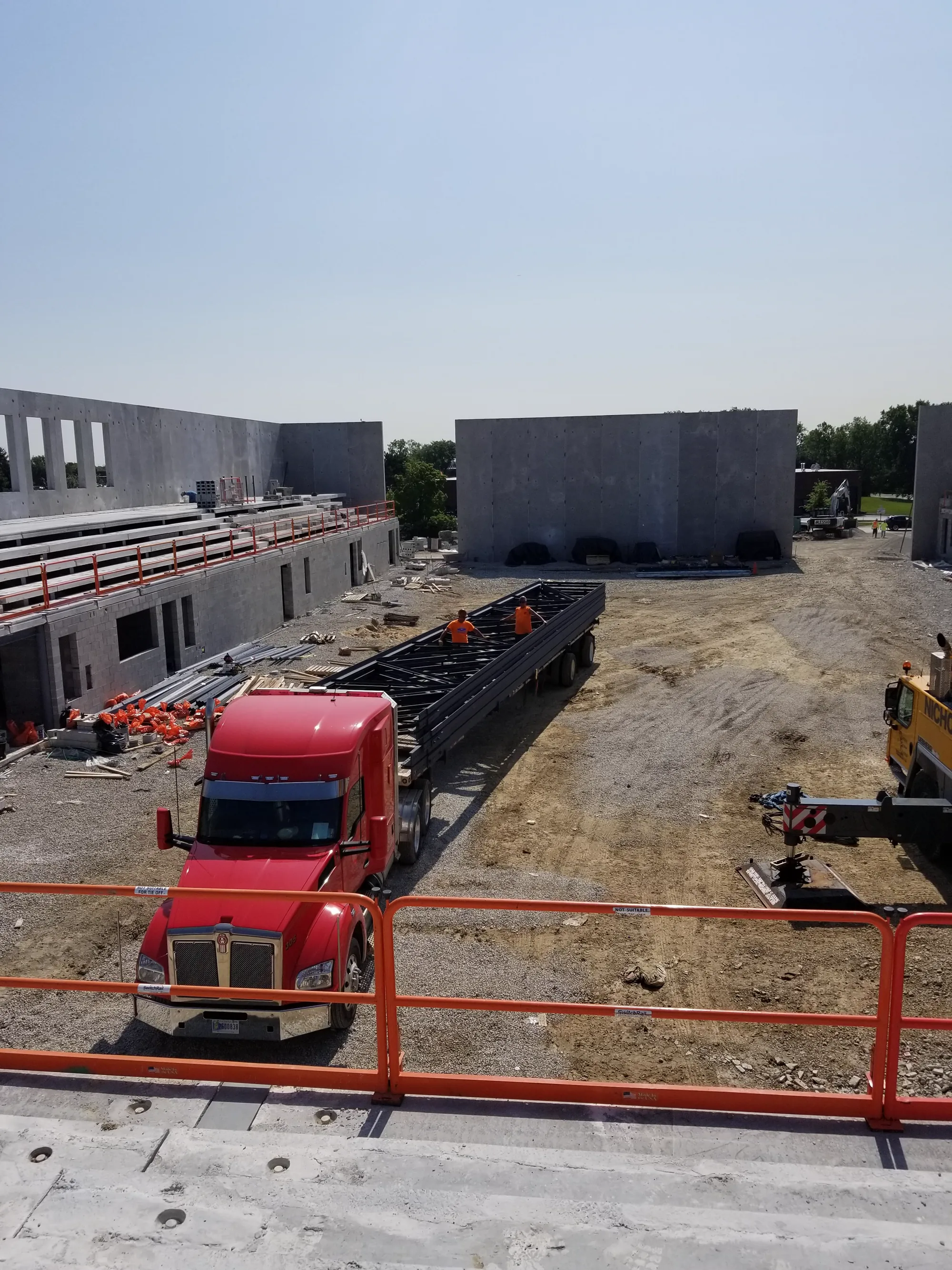 FMC Natatorium structural steel erection and construction progress photo 29