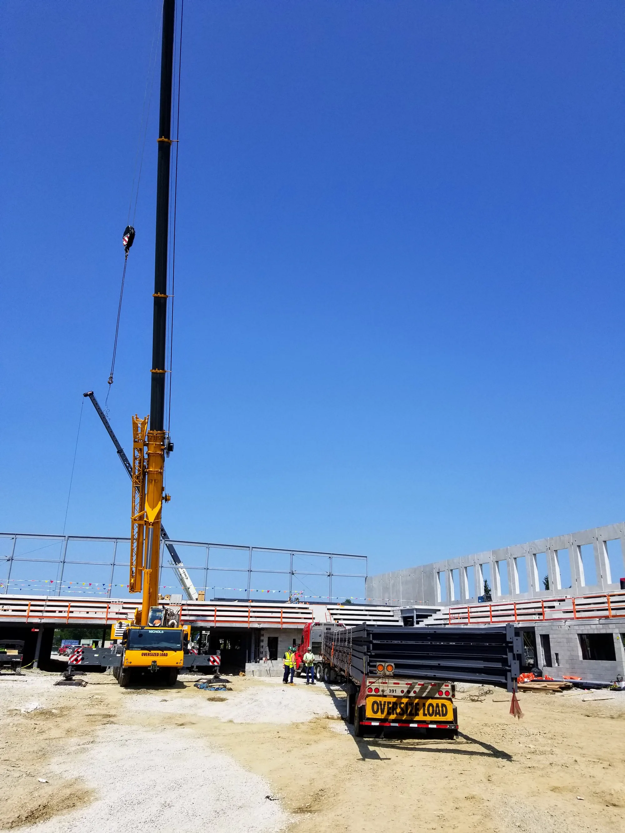 FMC Natatorium structural steel erection and construction progress photo 32