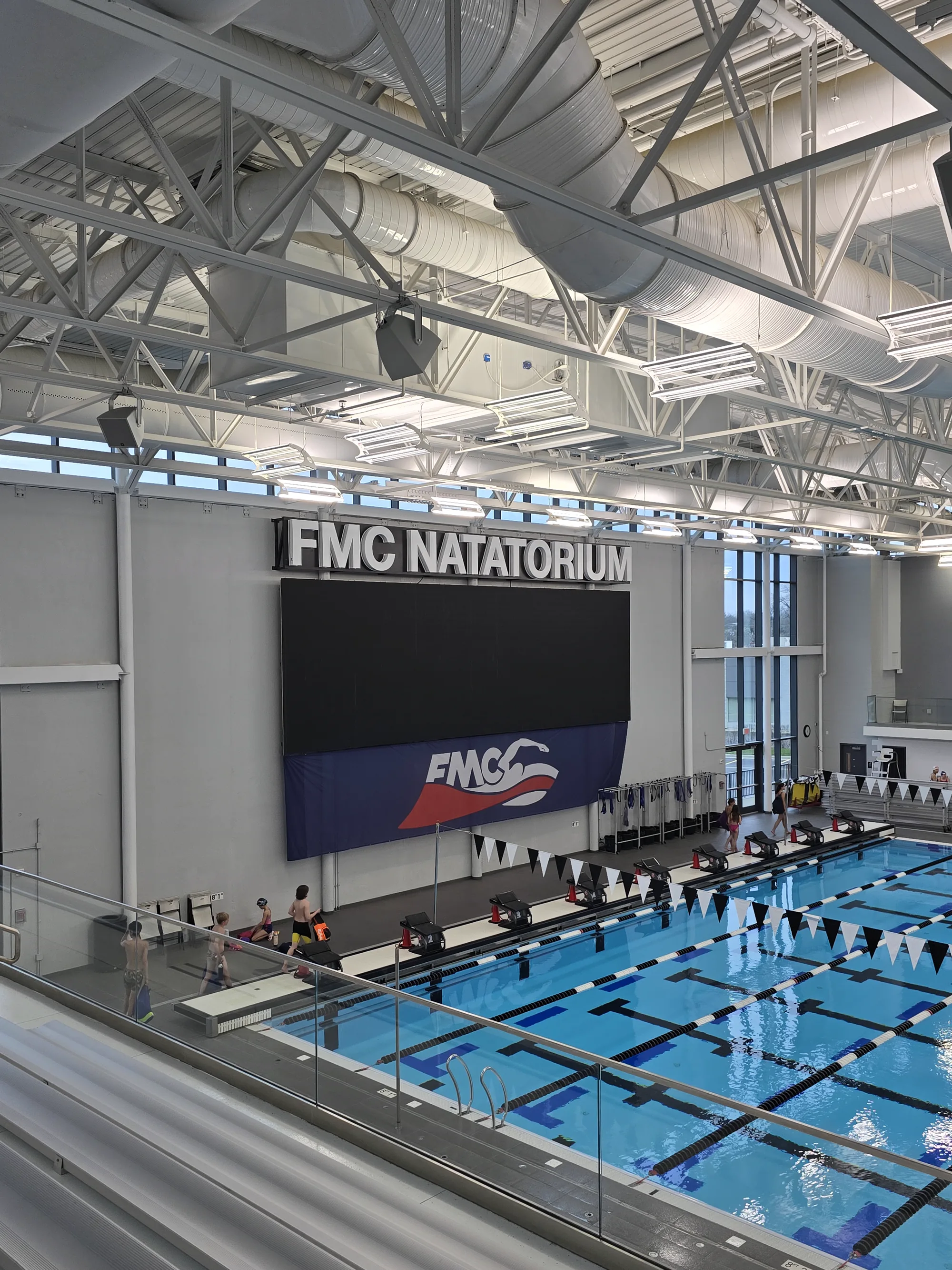 FMC Natatorium structural steel erection and construction progress photo 51