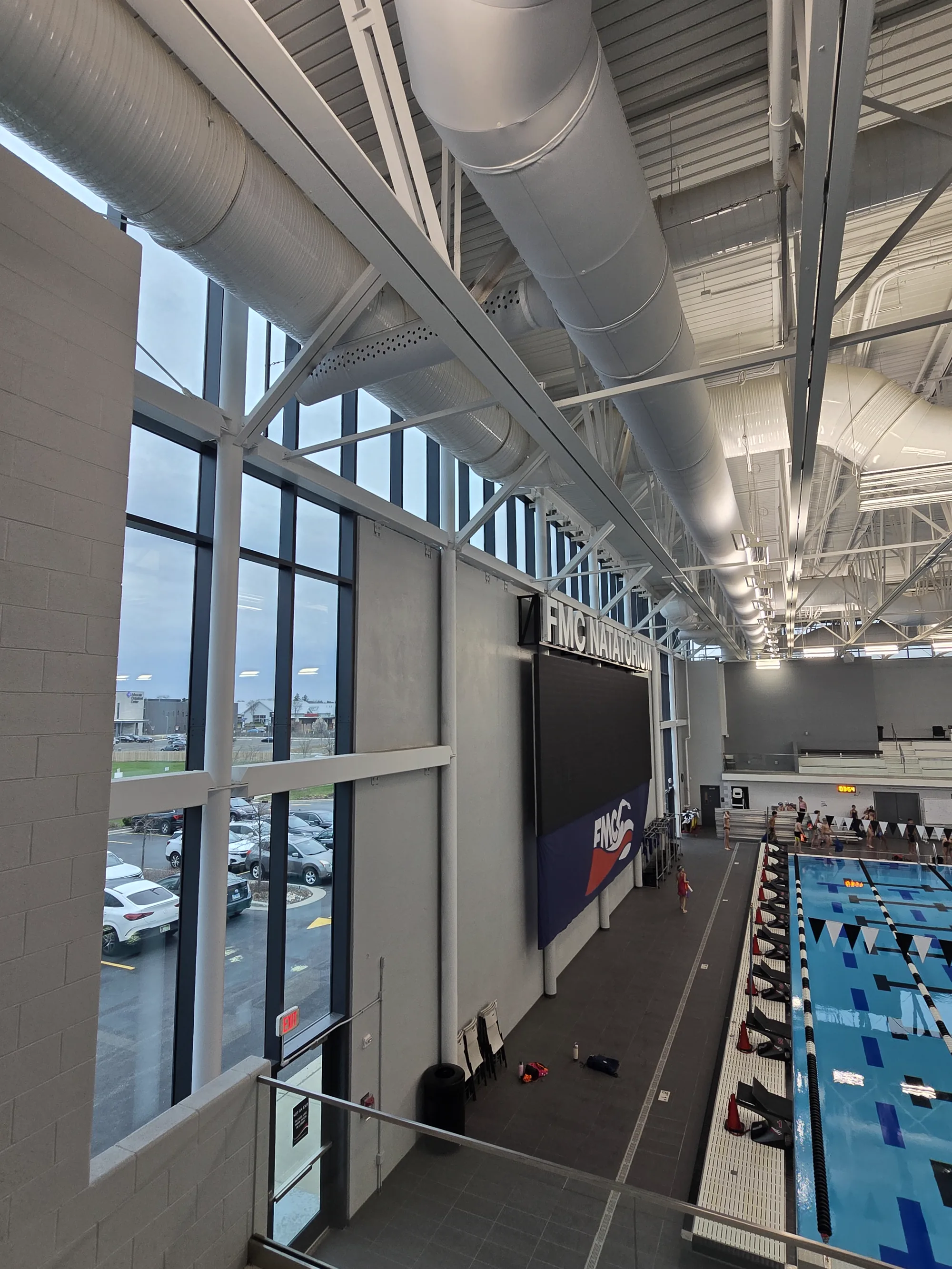 FMC Natatorium structural steel erection and construction progress photo 52