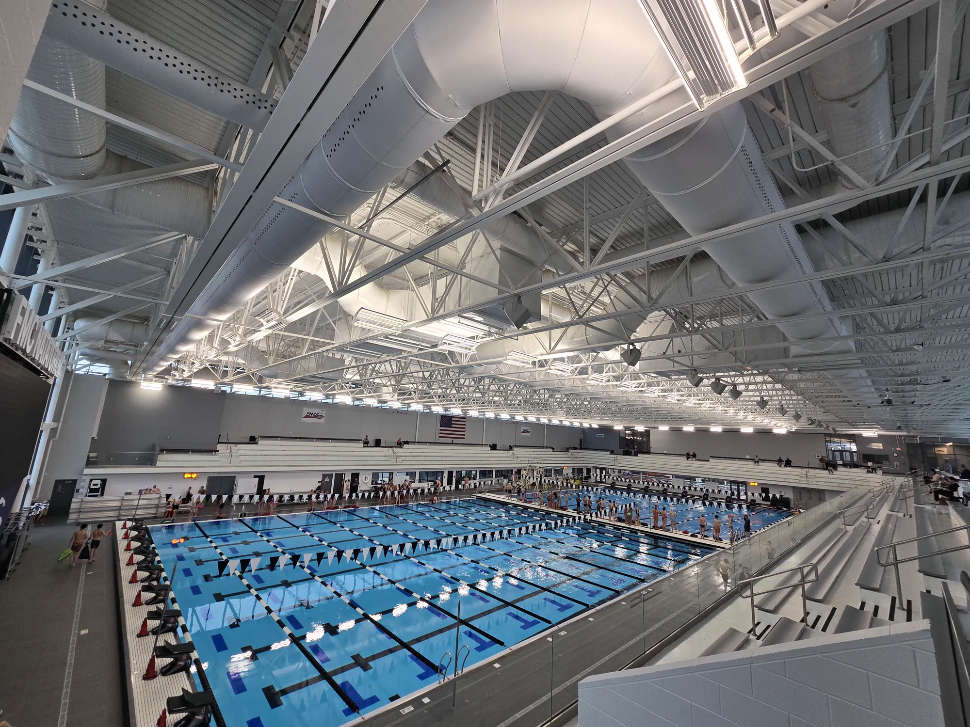 FMC Natatorium structural steel erection and construction progress photo 53