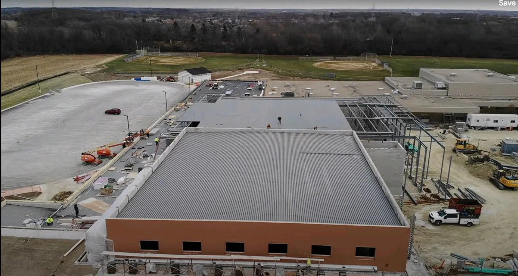 Hadley Middle School Link Addition steel project